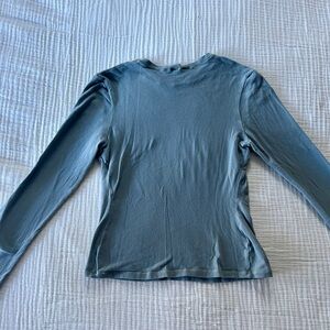 SKIMS Fits Everybody Long Sleeve Size S Blue